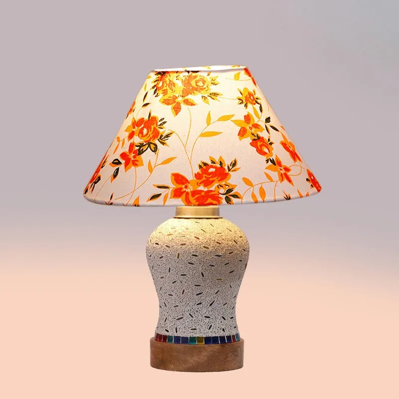 Nivora Fleur Cone Wooden Table Lamp - Multicolor media 6