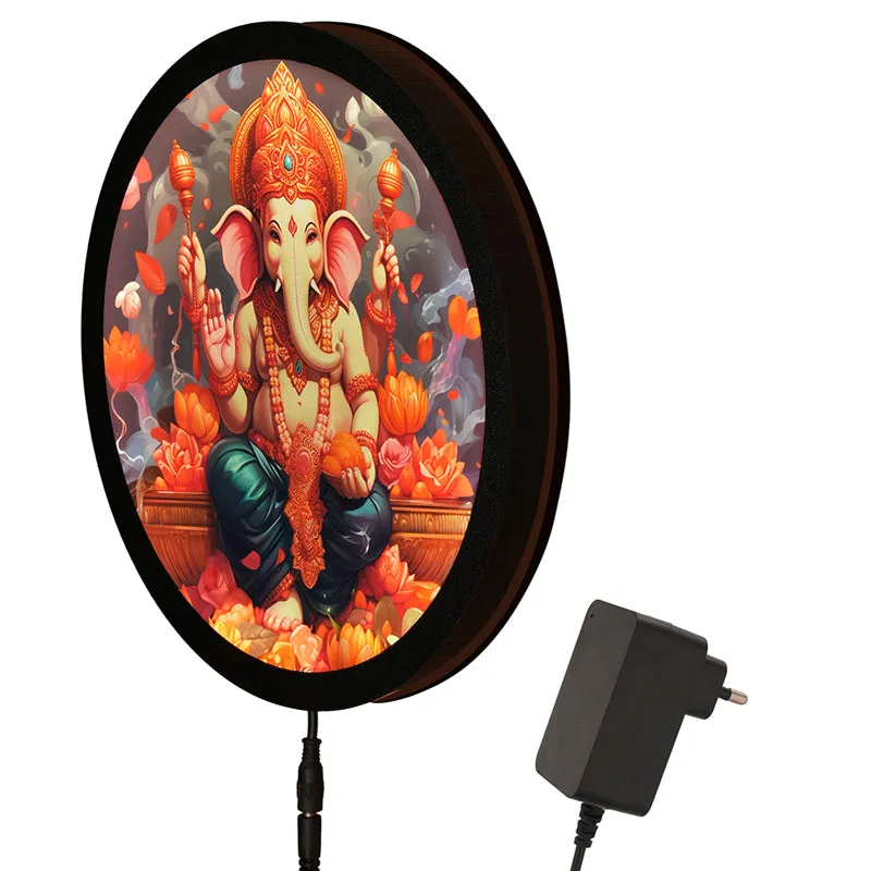 Ganesha Backlit Wall Art media 8