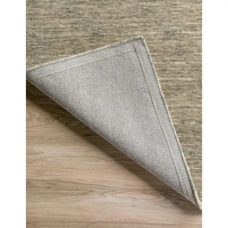 Leyla Hand Woven Wool Rug - Olive media 4
