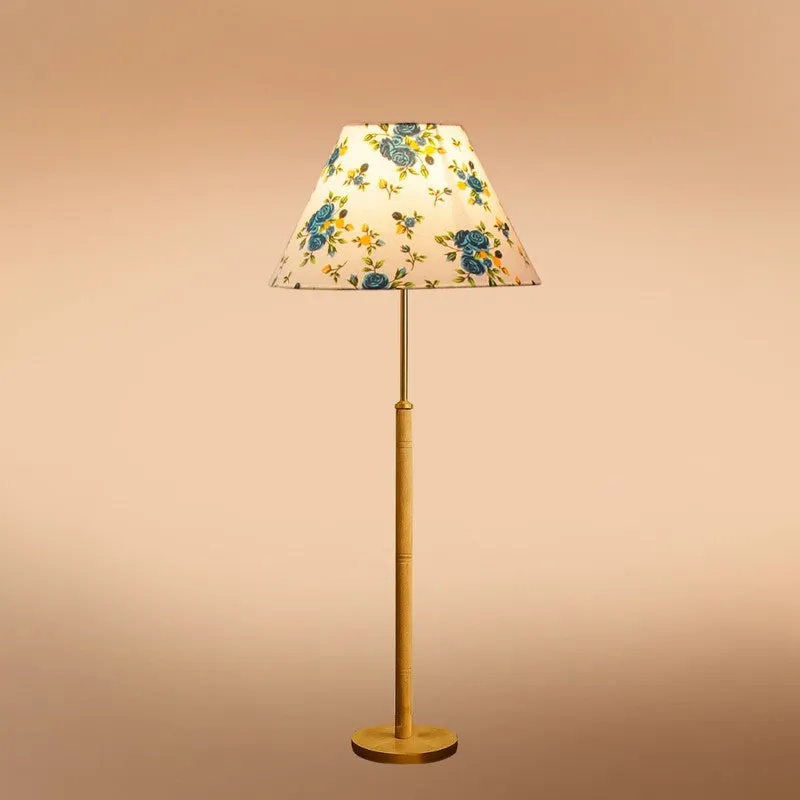 Retro Beam Wooden Floor Lamp - Blue media 5