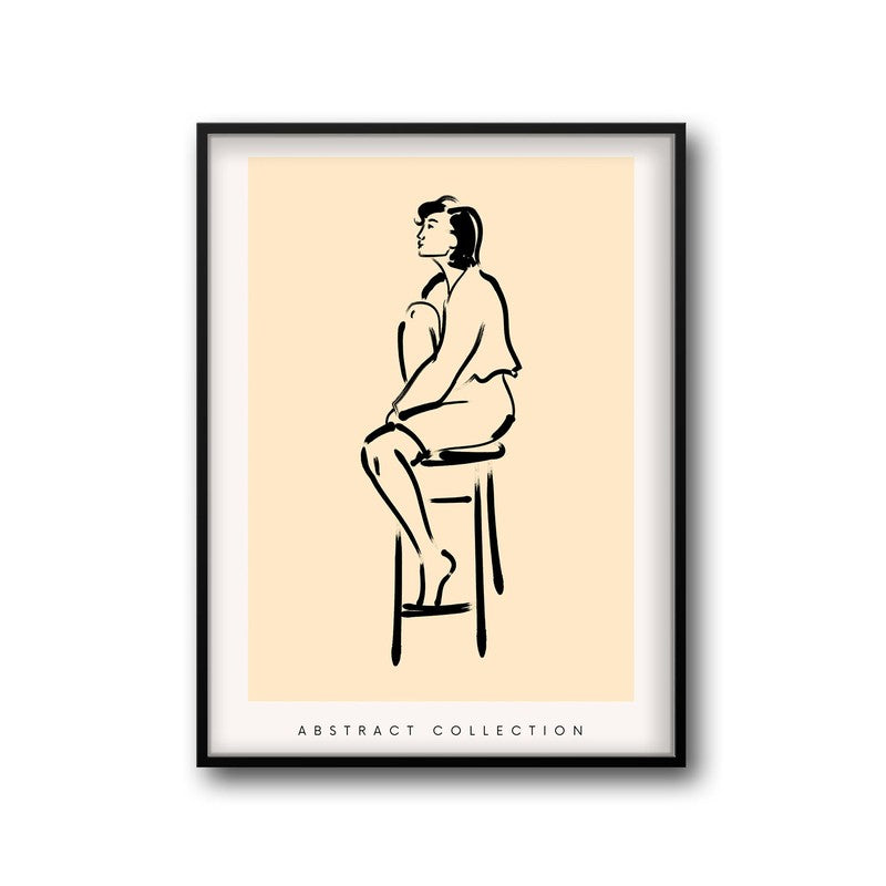 Pensive Moment Archival Canvas Wall Art - Black Frame media 5