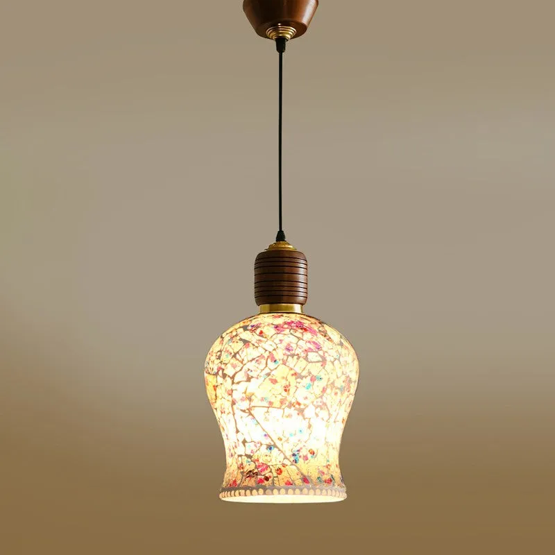 Mosaic Colors Pendant Wooden Ceiling Lamp media 6