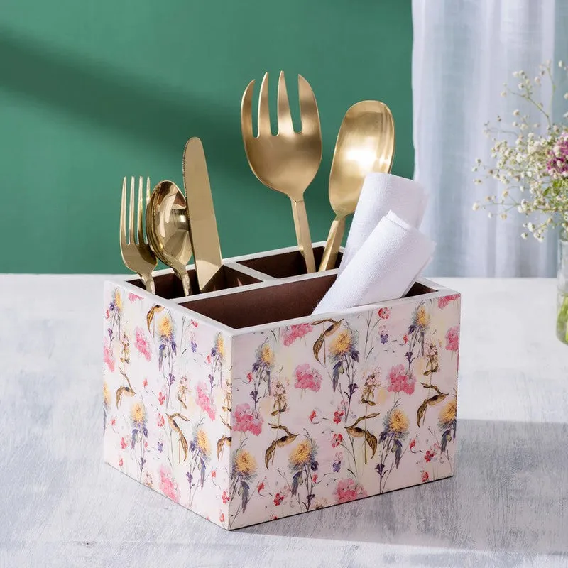 Floral Heaven Cutlery Holder media 1