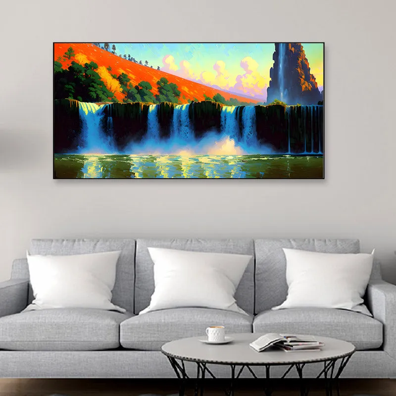 Cascade Calsia Canvas Wall Painting media 3