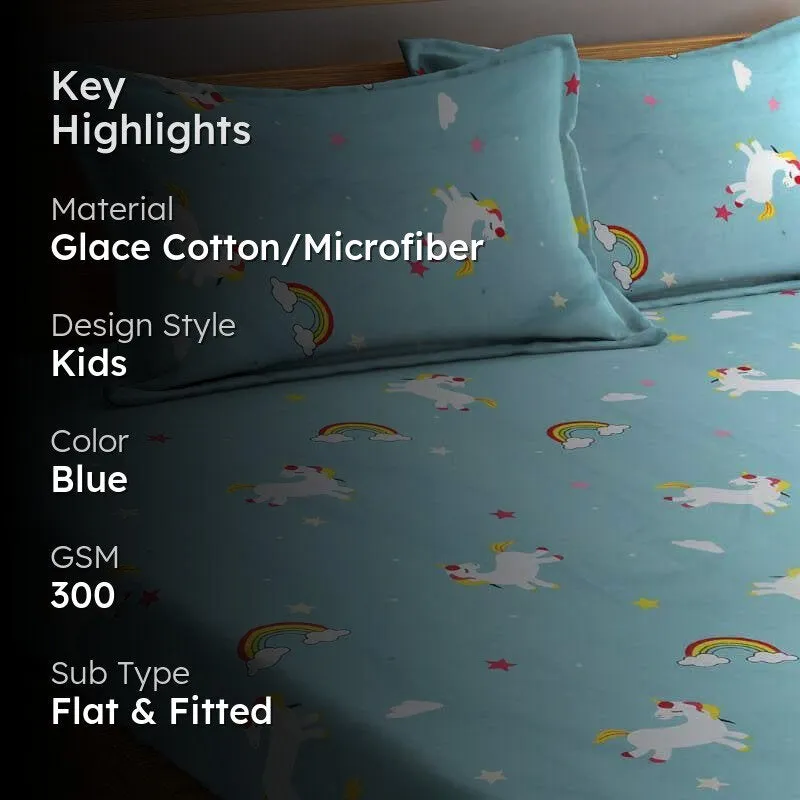 Rainbow Cranival Microfiber Bedsheet - 300 GSM media 2