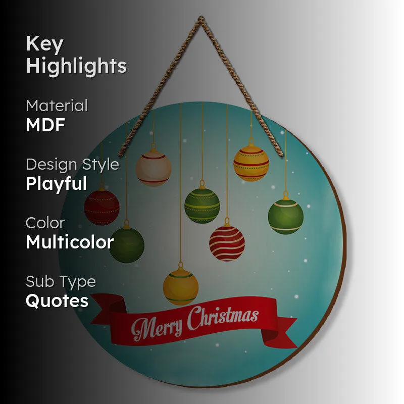 Season's Greetings Festive MDF Wall Hanging media 2