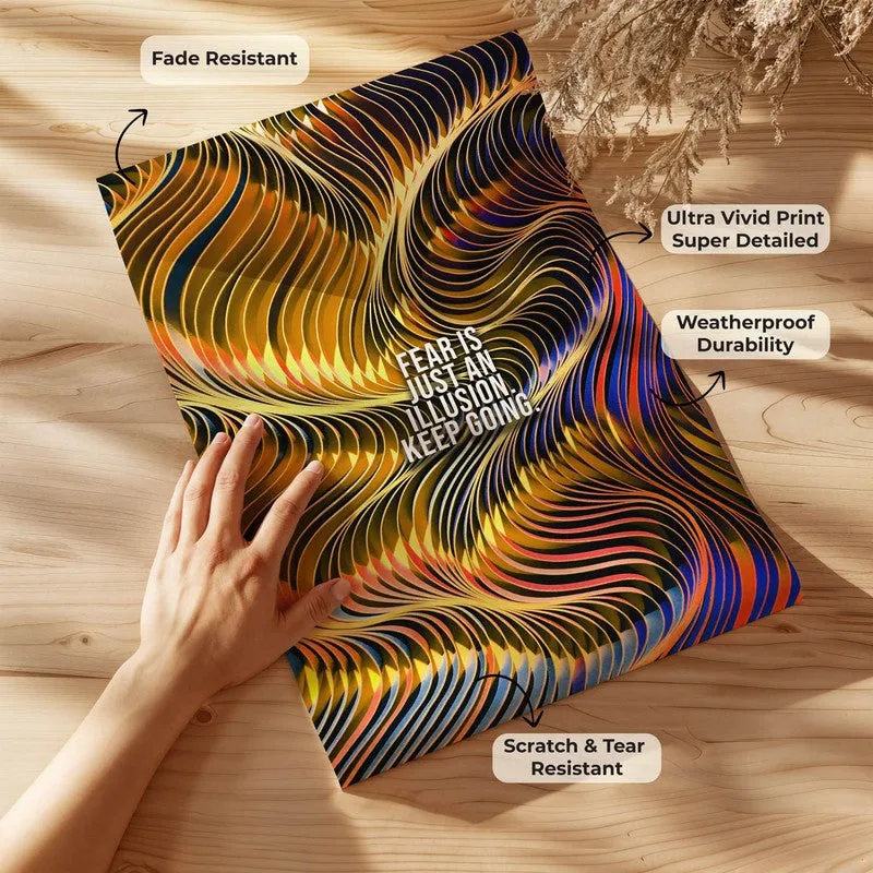 Vibrant Waveforms Wall Poster media 9