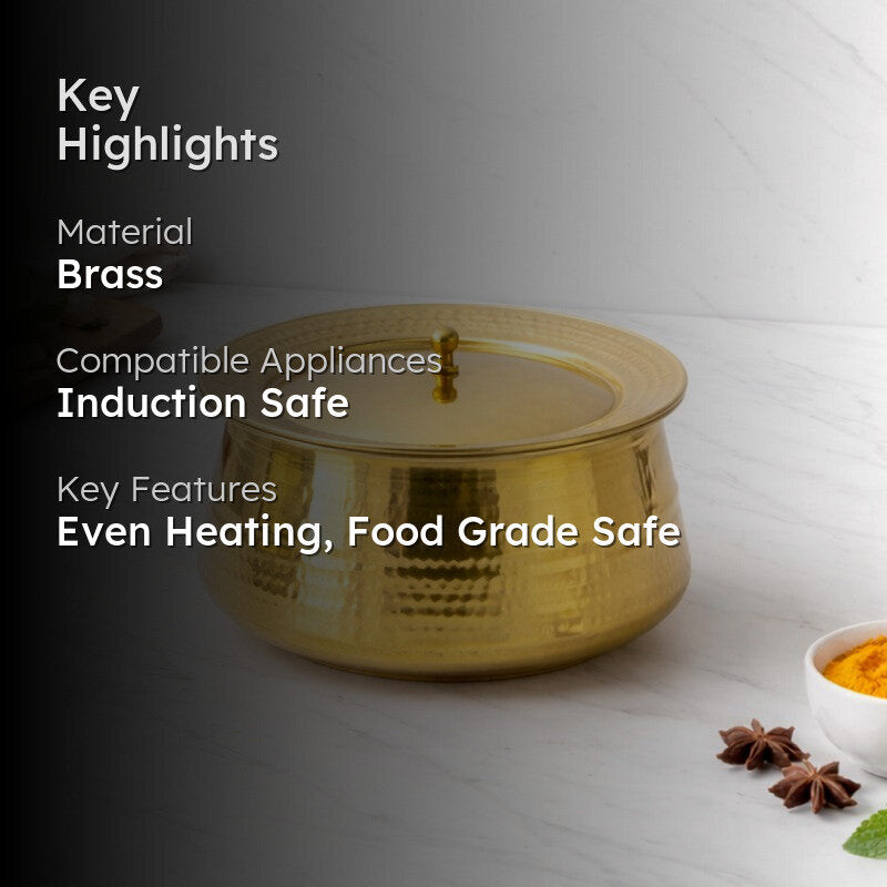Brinelle Durable Brass Handi - 3600 mL media 2