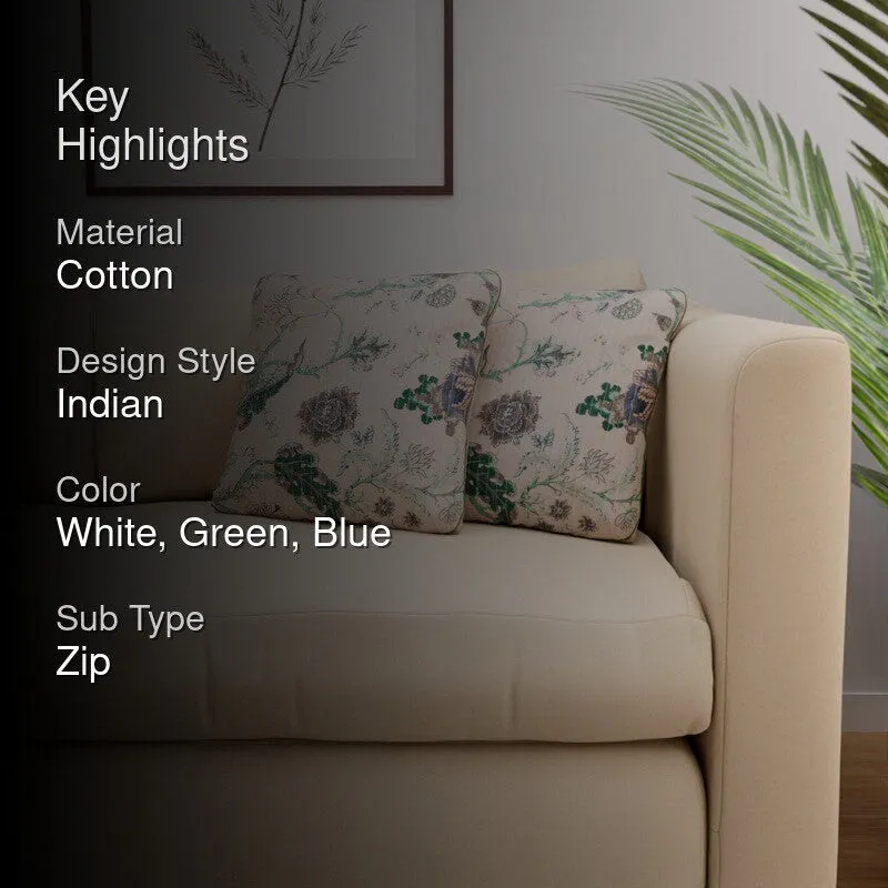 Bloom Havenia Cotton Cushion Covers - Set Of Two media 2