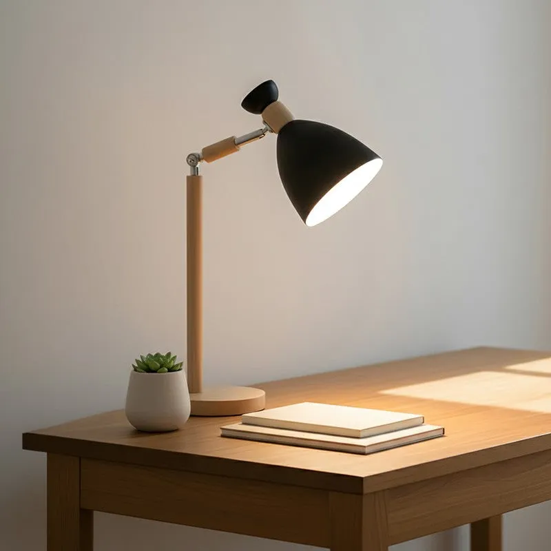 AarviDecor Sienna Accent Metal Table Lamp - Black media 1