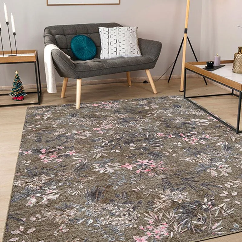 Lily Floral Carpet - Olive media 3