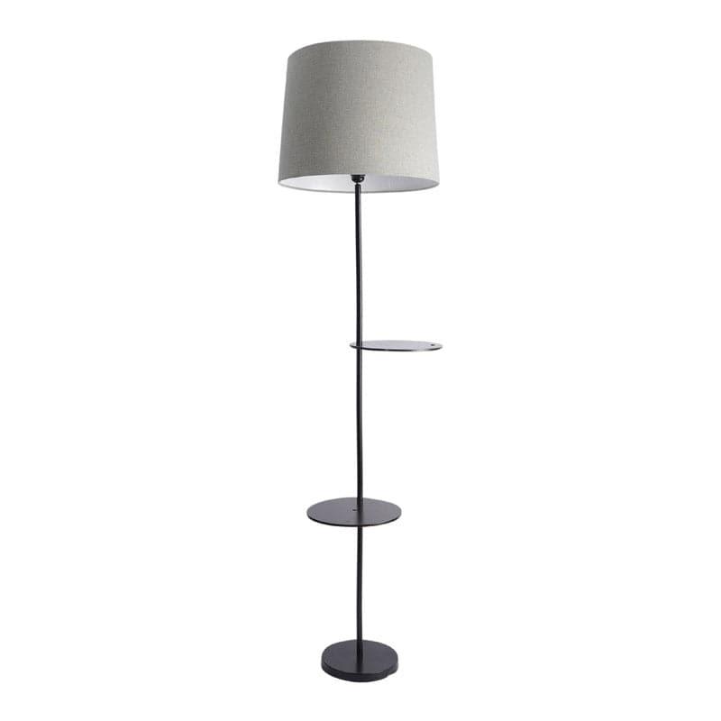 Amera Black Floor Lamp With Shelf media 4
