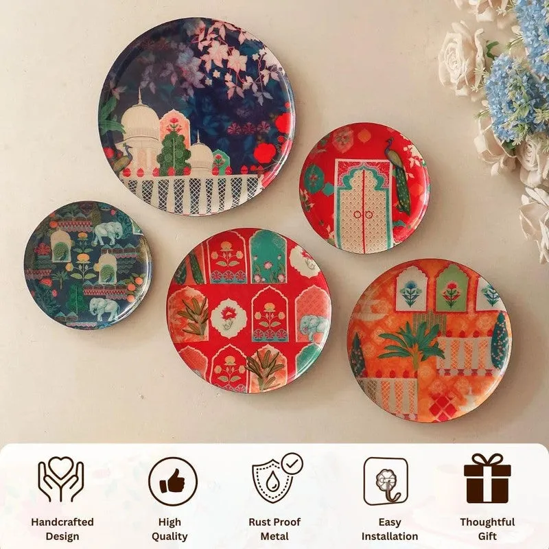 Mahal Charm Wall Plate - Set Of Five media 3