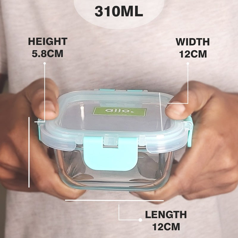 Grabzo Leak Proof Glass Lunch Box - 310 ML media 11