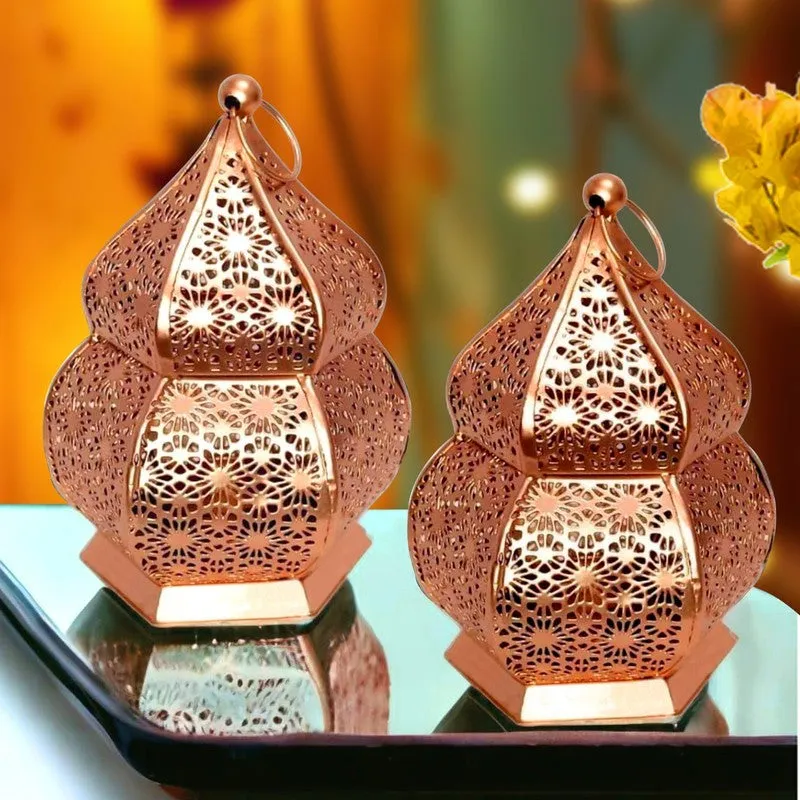 AuraFlicker Versatile Candle Holders (Copper) - Set Of Two media 3