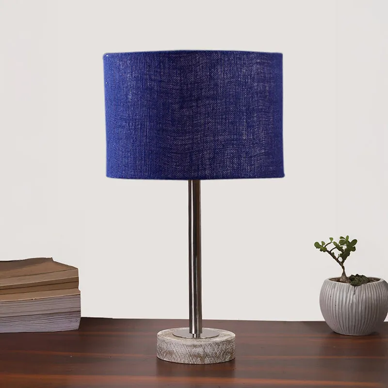 Sienna I Rodin Wooden Table Lamp - Blue,Silver,White media 3
