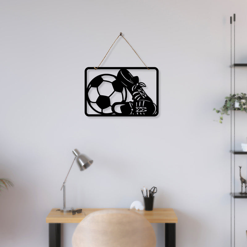 Soccer Kicks Iron Wall Accent