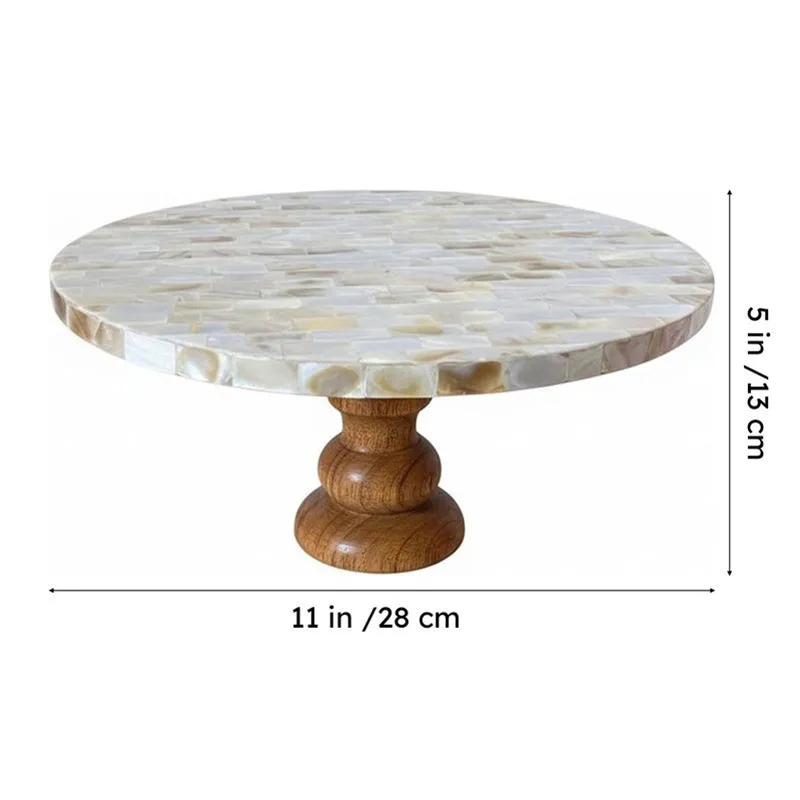 Evie Mother Of Pearl Cake Stand media 6