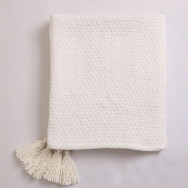 Cloud Hug Knitted Cotton Throw media 4