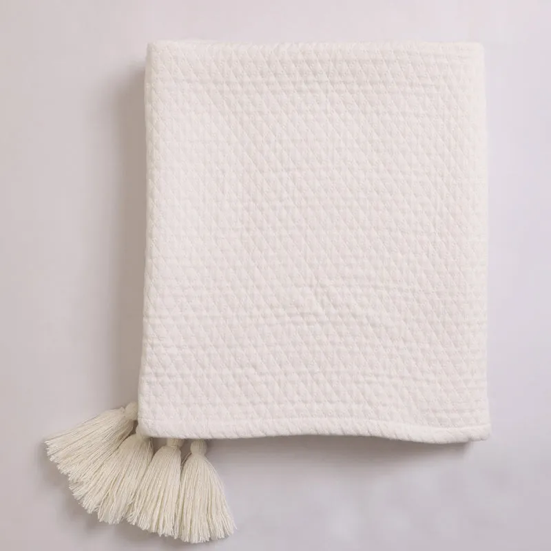 Cloud Hug Knitted Cotton Throw media 4