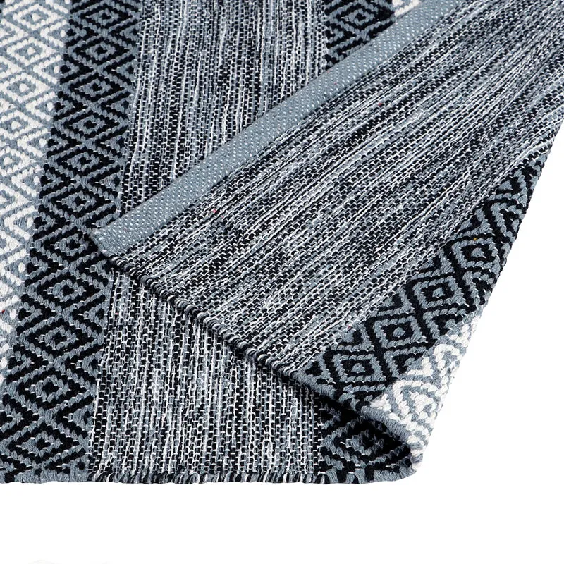 Runelle Cotton Runner Rug - Grey media 4