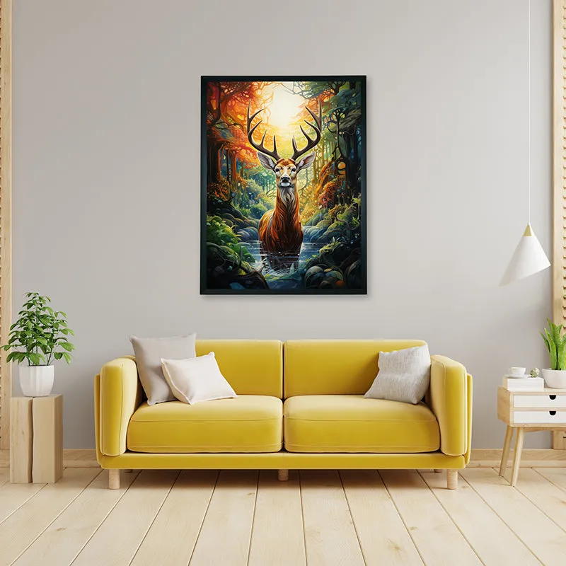 Wild Deer Canvas Wall Art media 5