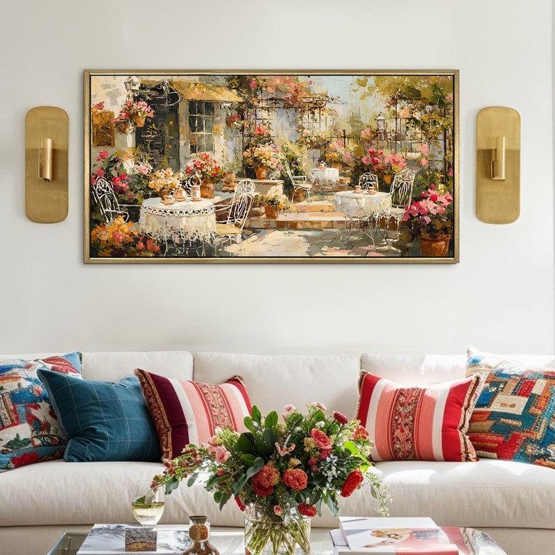 Vintage Terrace Street Europe Wall Art