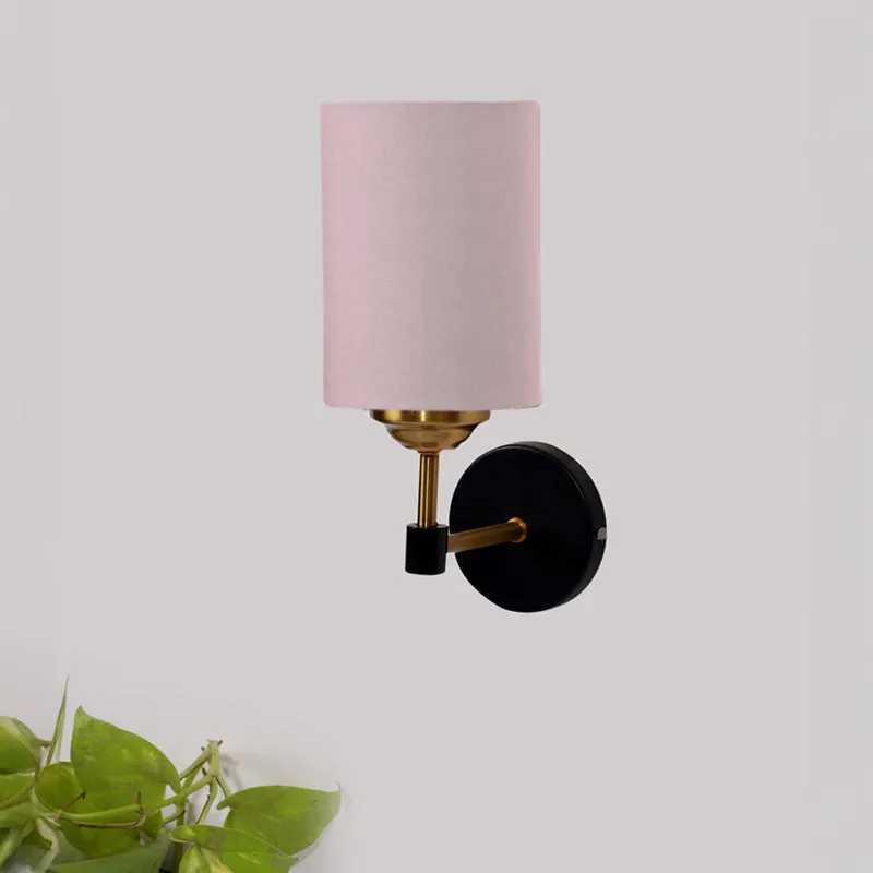 Sienna Sleek Steel & Cotton Wall Lamp - Beige media 3
