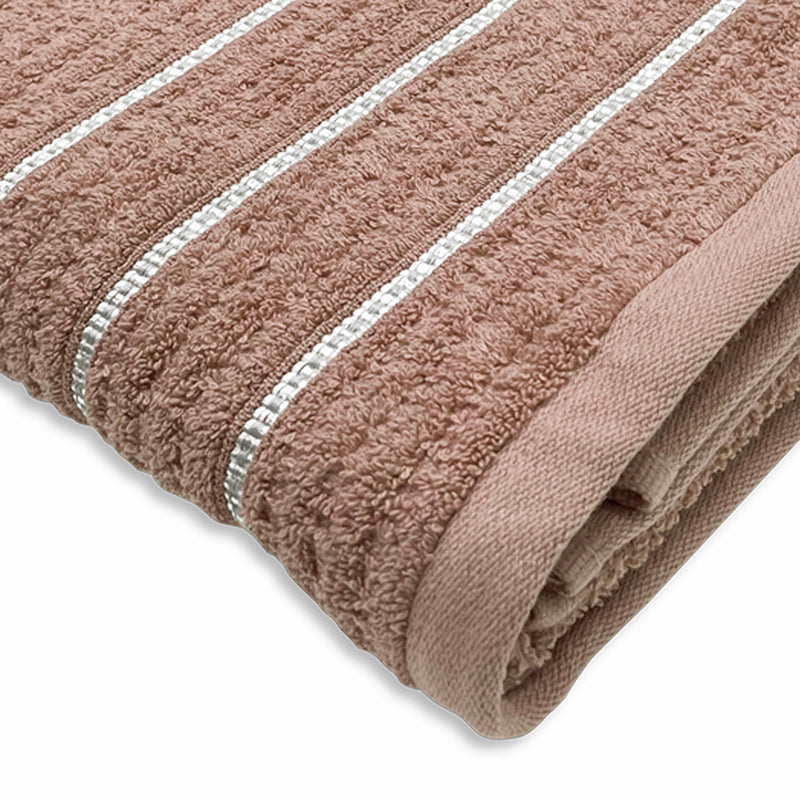 Lisse Cotton Bath Towel - Brown media 4