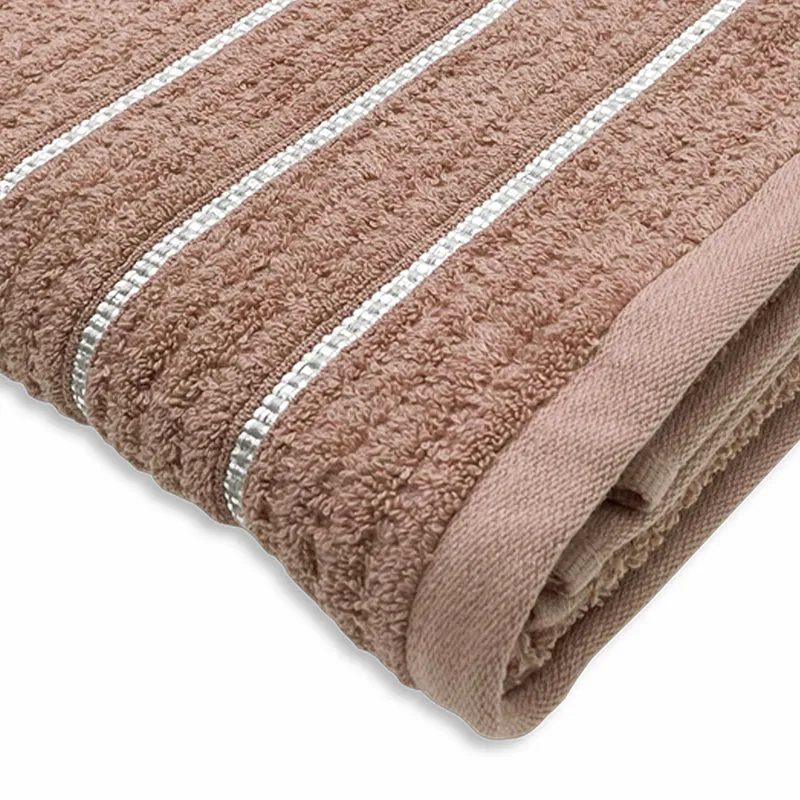 Lisse Cotton Bath Towel - Brown media 4