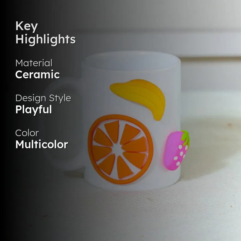 Fruity Ceramic Coffee Mug (350 mL) media 2