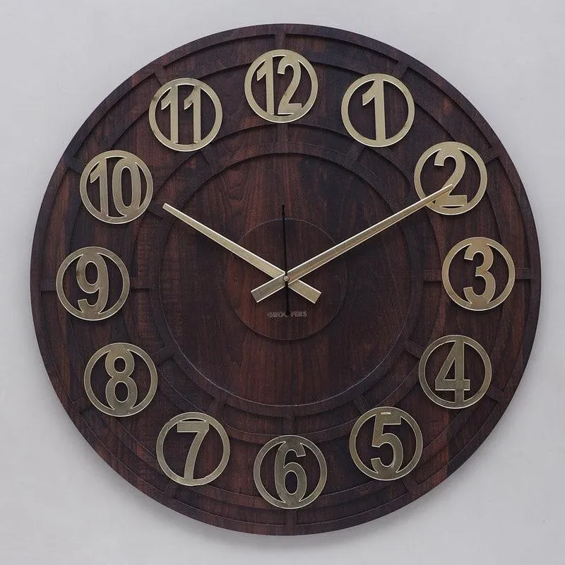 Balencia Decorative Wall Clock - Brown media 4