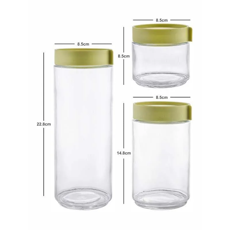Ginxo Storage Jar (1000 mL/600 mL/300 mL) - Set Of Three media 4