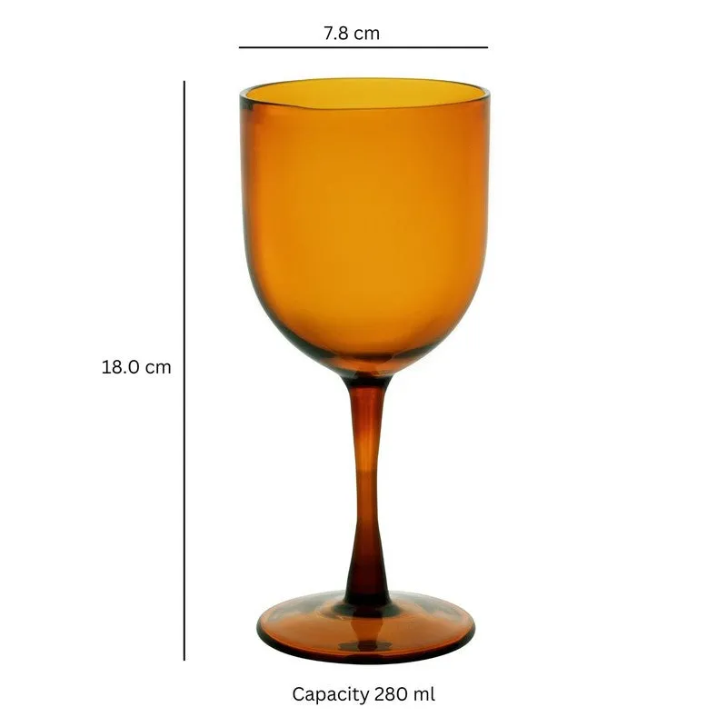 Ivory Frost Goblet Glasses(280 mL) - Set Of Two media 6