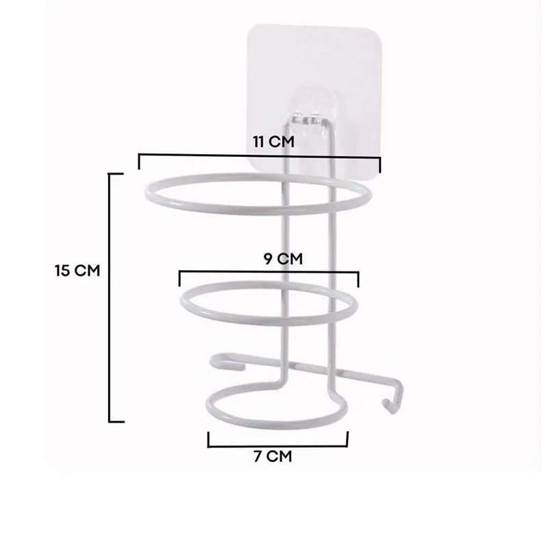 Tressix Metal Hair Dryer Holder - White media 7