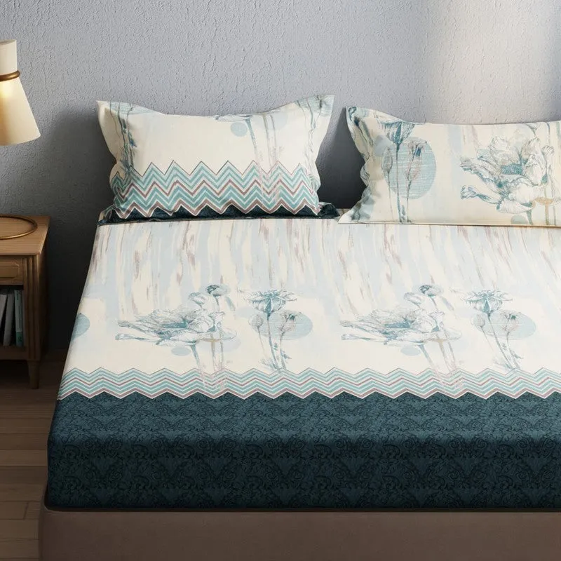 Brevos Bedsheet (Blue) - 115 GSM media 4