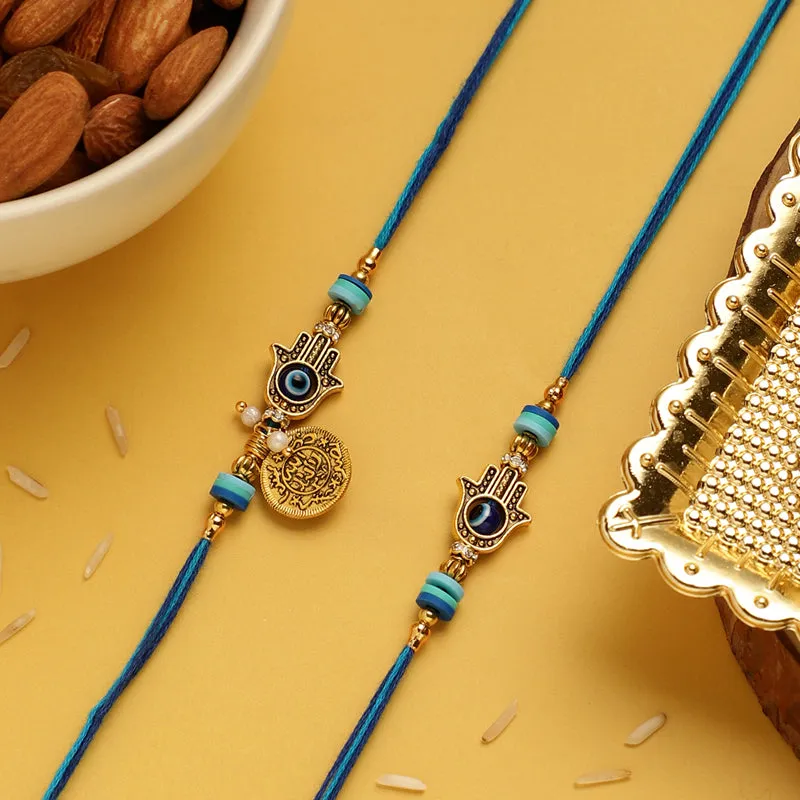 Sibling Bond Evil Eye Rakhi Hamper media 4