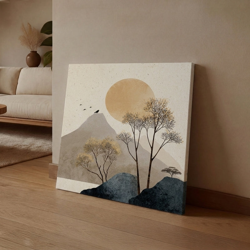 Misty Hills Canvas Wall Art