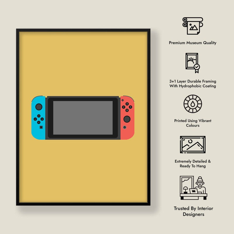 Control Shift Framed Canvas Wall Painting media 7
