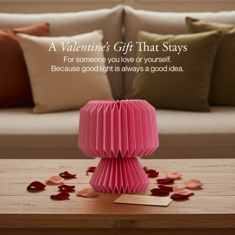 Fig Living Ori Mini Paper Table Lamp - Pink media 10