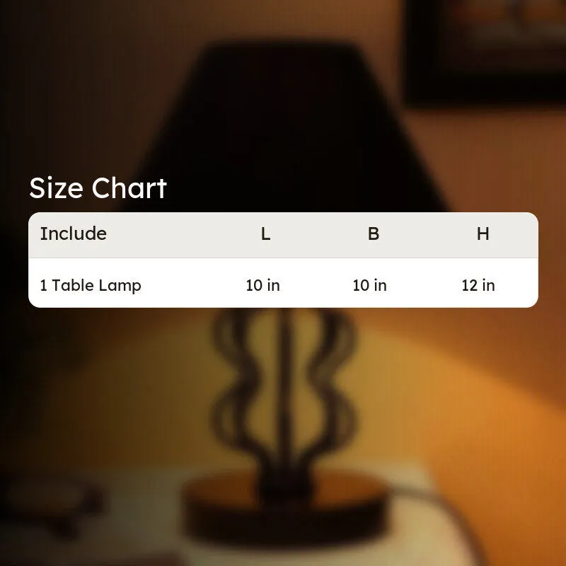 Iggly Wiggly Fabric Table Lamp - Black media 7