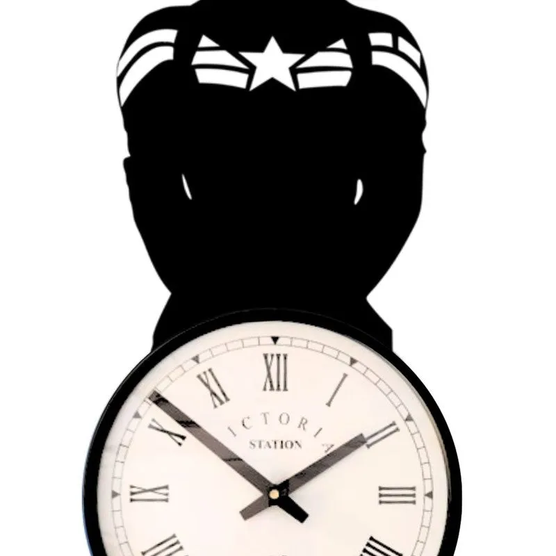Classicdial Steel Analog Wall Clock - Black media 5