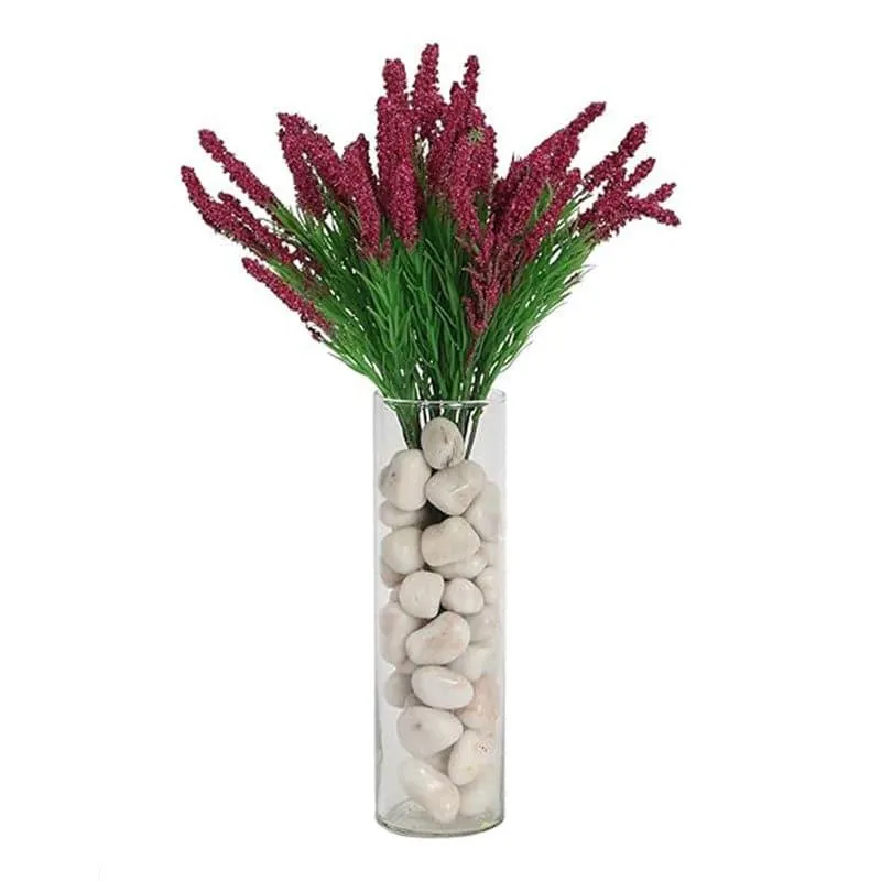 Faux Hogla Millet Grass Bunch (Dark Purple) - Set Of Three media 3