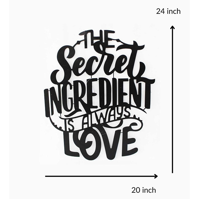 The Secret Ingredient Is Always Love Black Iron Wall Accent media 5