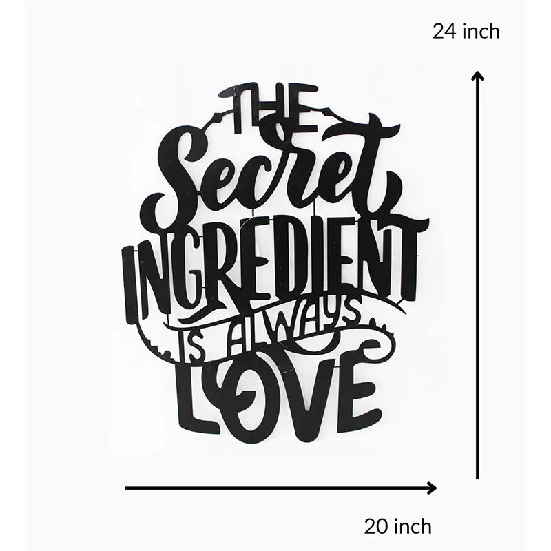 The Secret Ingredient Is Always Love Black Iron Wall Accent media 5