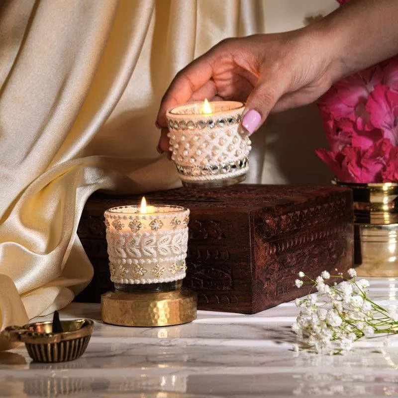 Ibaadat - Set of 2 Votive Candles (Nag Champa and Honey Spice Scented) media 4