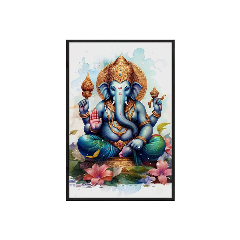 Mystic Ganesha Wall Painting With Frame media 5