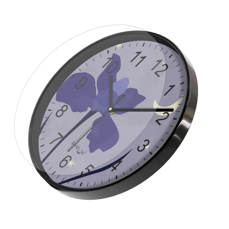 Twilight Round Analog Wall Clock - Purple media 5