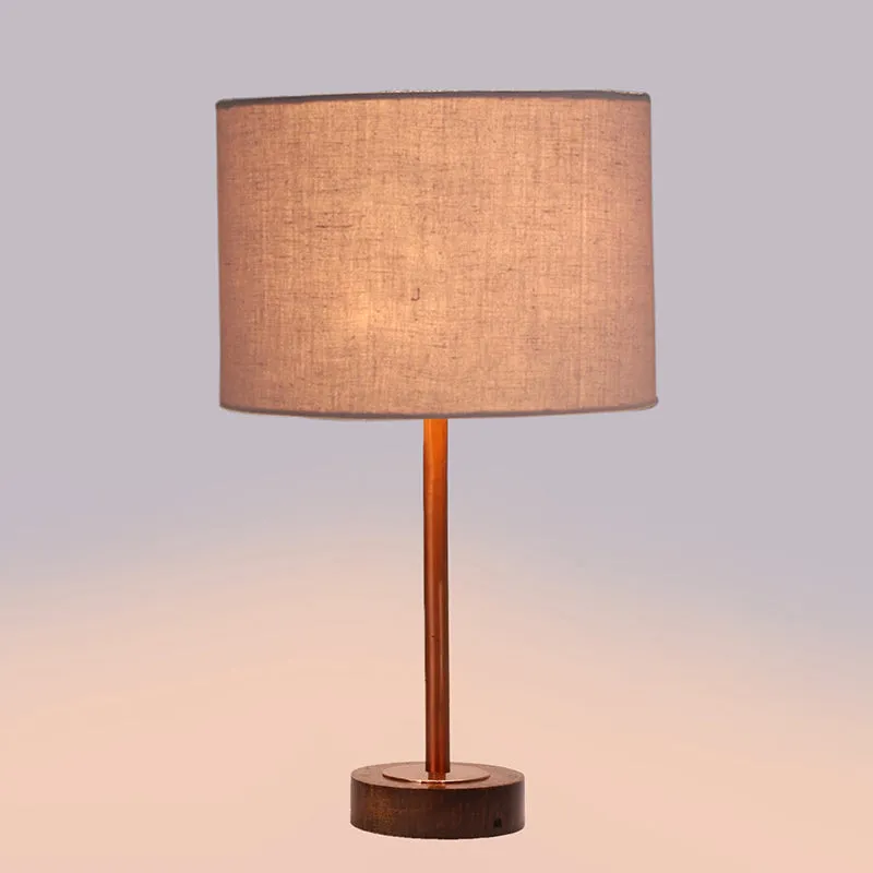 Cotin I Rodin Wooden Table Lamp - Grey,Copper,Brown media 5