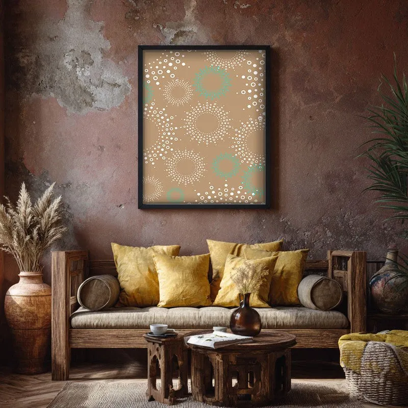 Stellar Echoes Canvas Wall Painting With Black Frame media 7